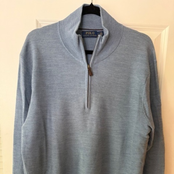 Vineyard Vines Quarter Zip Blue (Large) - Picture 1 of 3